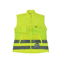Safety ASAI vest high Visibility Reflective series mesh with zipper and pockets